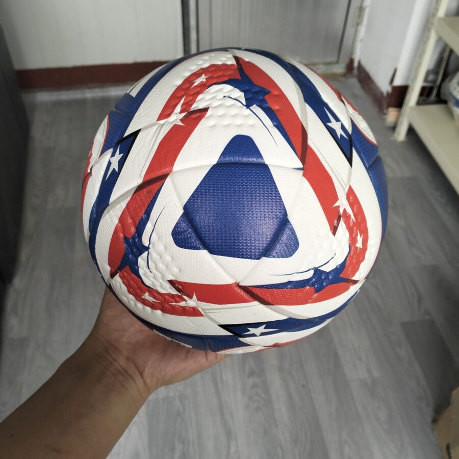 PU leather match soccer ball