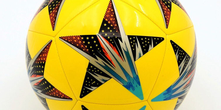 Football Red White Promotional Ball