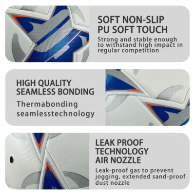 Waterproof soft match soccer ball