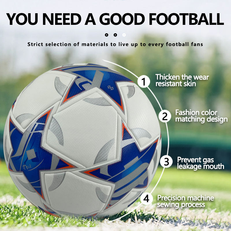 Waterproof soft match soccer ball