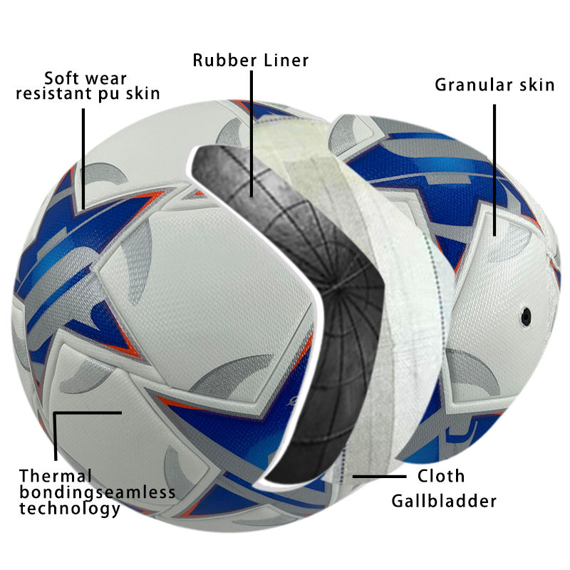 Waterproof soft match soccer ball